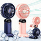 Mini Cute Rechargeable Handheld Fan with Integrated Mobile Stand Base – Premium Single-Speed Portable Desktop Fan